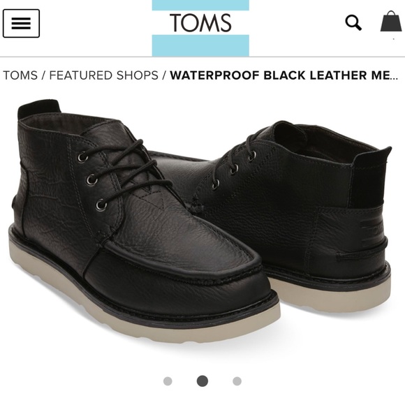 toms black chukka boots